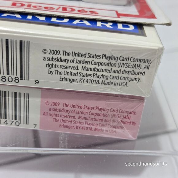 NEW Playing Cards 2 Decks Bicycle Breast Cancer Blue Bicycle Dice Set - Picture 3 of 3